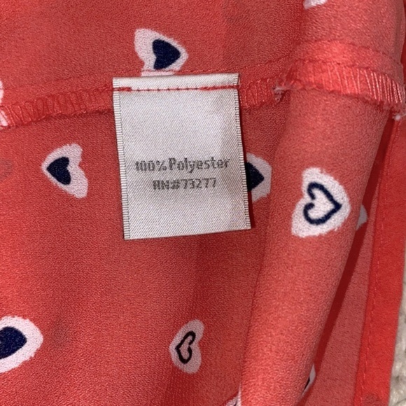 Disney a collection by Lauren Conrad sleeveless top size large heart print top - Picture 8 of 9